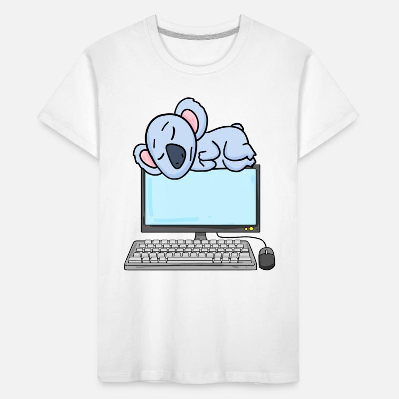 Koala Computer Nerd Programmer Gift Kids' Premium Organic T-Shirt
