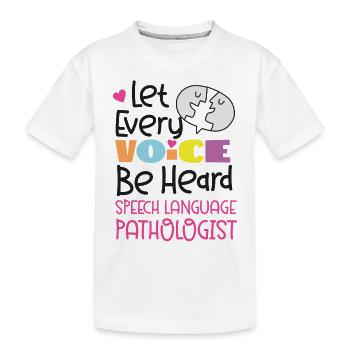 Speech Therapist Therapy Assistant - Kinder Premium Bio T-Shirt - Weiß - Vorne