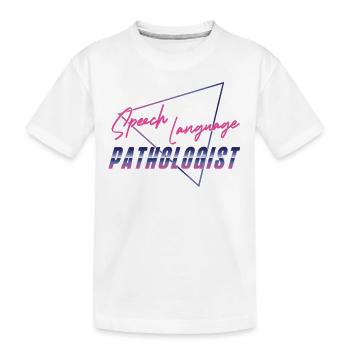 Speech Therapist Therapy Assistant - Kinder Premium Bio T-Shirt - Weiß - Vorne