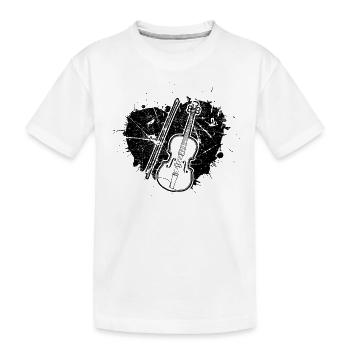 Violon Violoniste Violoniste - T-shirt bio Premium Enfant - blanc - Devant