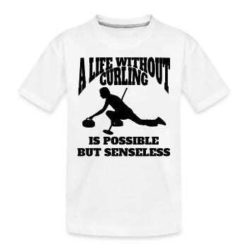 Curling Curling Club Curling Team Curling Players - Kids' Premium Organic T-Shirt - white - Front