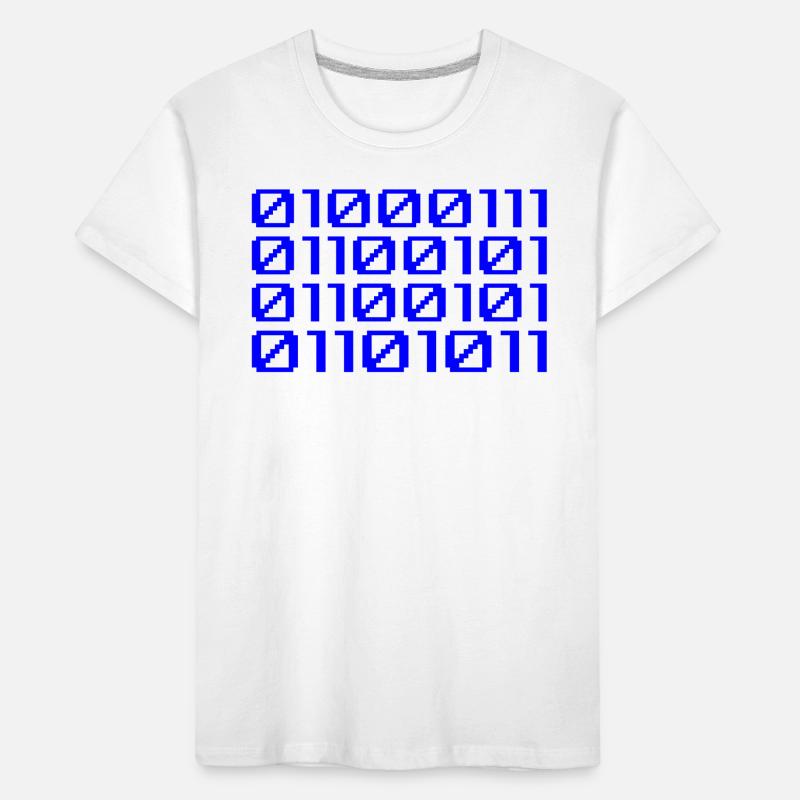 Funny Coder Binärcode Programmierer Entwickler Kinder Premium Bio T-Shirt