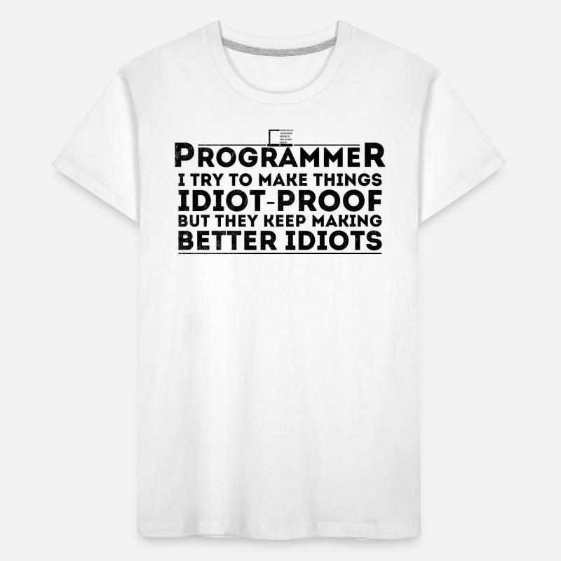 Lustiger Programmierer Humor Computer Coder Programmierung Kinder Premium Bio T-Shirt