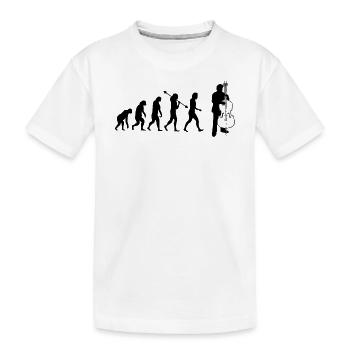 Kontrabass Kontrabassspieler Kontrabassist - Kinder Premium Bio T-Shirt - Weiß - Vorne