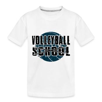 Volleyball Player No School Only Volleyball Gifts - Kids' Premium Organic T-Shirt - white - Front