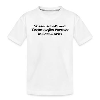 Wissenschaft - Wissenschaft und Technologie: - Kinder Premium Bio T-Shirt - Weiß - Vorne