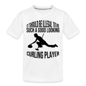 Curling Club Curling Team Curling players - Kids' Premium Organic T-Shirt - white - Front