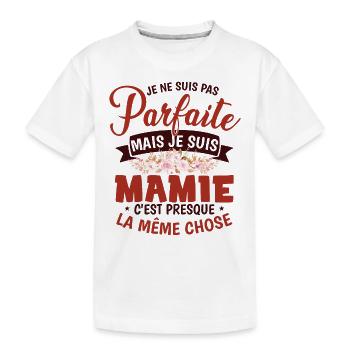Je Suis Mamie - T-shirt bio Premium Enfant - blanc - Devant
