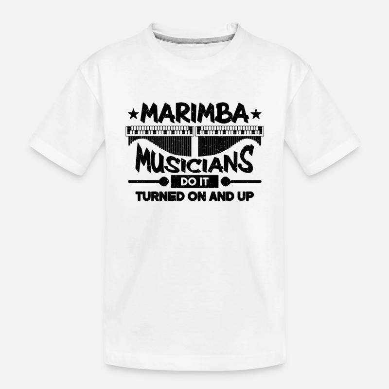 Marimba Musicians Do It Percussion Marimba Player - T-shirt bio Premium Enfant - blanc