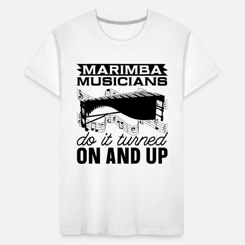 Marimba Musicians Do It Vibraphone Marimba Player Kinder Premium Bio T-Shirt