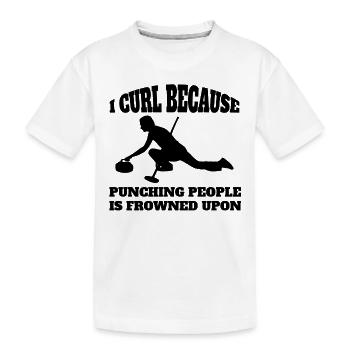 Curling Team Curling Player Curling Club - Kids' Premium Organic T-Shirt - white - Front