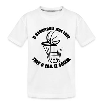 Basketball Basketball Player Basketball Team - T-shirt bio Premium Enfant - blanc - Devant