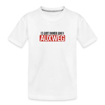 Es gibt immer einen AUXweg - Kinder Premium Bio T-Shirt - Weiß - Vorne