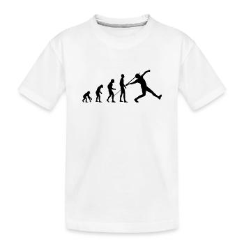 Évolution du lancer du javelot - T-shirt bio Premium Enfant - blanc - Devant