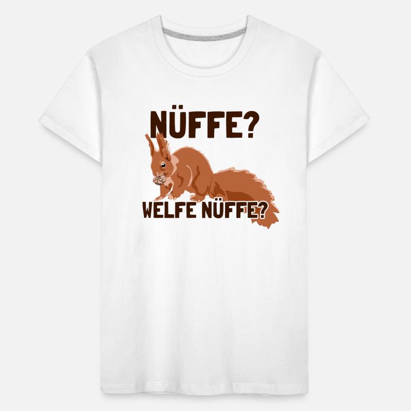 Nüffe Welfe Nüffe Grauhörnchen Squirrel Kinder Premium Bio T-Shirt