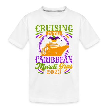 Croisière Caraïbes Mardi Gras 2023 Mardi Gr - T-shirt bio Premium Enfant - blanc - Devant