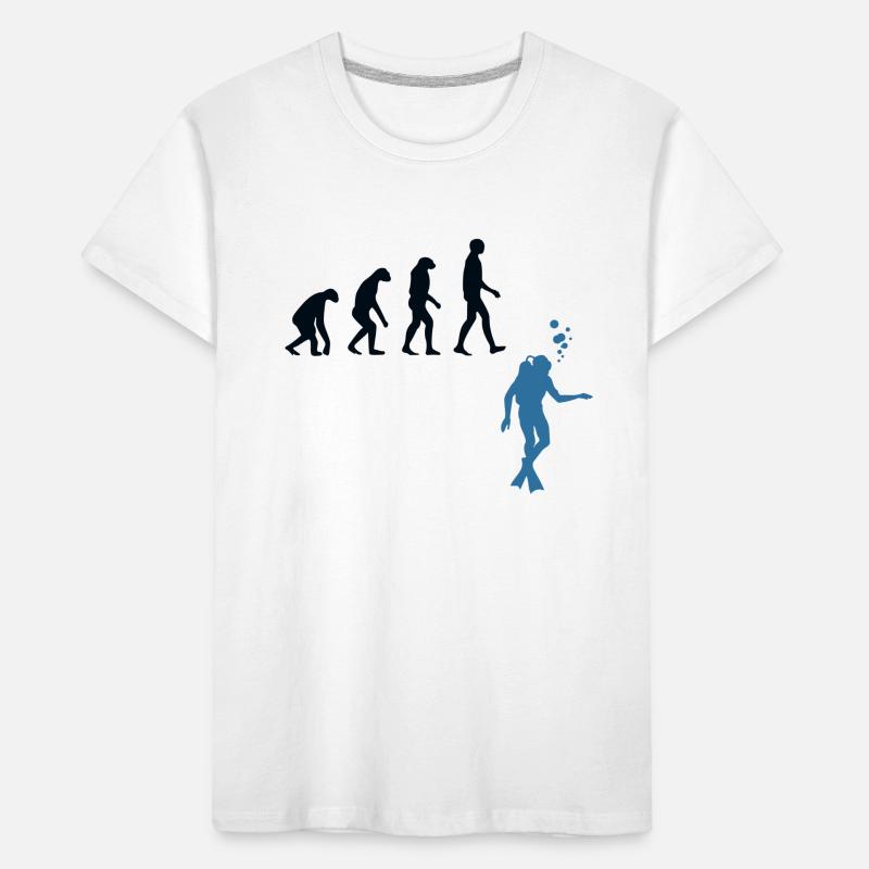 Plongée sous-marine Evolution Diving Palmes T-shirt bio Premium Enfant