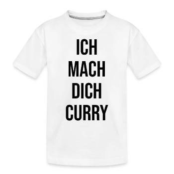 Ich mach dich Curry - Kinder Premium Bio T-Shirt - Weiß - Vorne