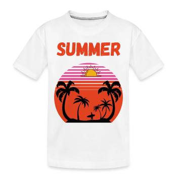 Été - T-shirt bio Premium Enfant - blanc - Devant