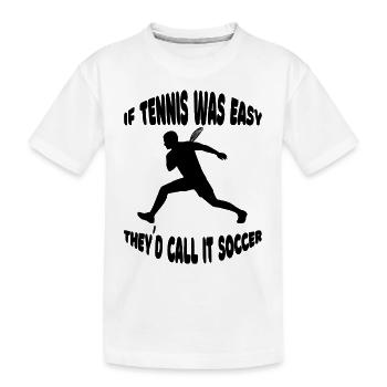 Tennis player Tennis lovers Tennis Tennis club - Kids' Premium Organic T-Shirt - white - Front