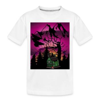 Horizont Waldbewohner Kinder Märchen Märchenfigur - Kinder Premium Bio T-Shirt - Weiß - Vorne