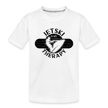 Jet Ski Therapy Retro Loves Watercraft Jet Skier - Kinder Premium Bio T-Shirt - Weiß - Vorne