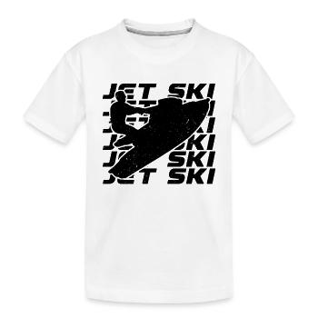 Jet Ski Retro Watercraft Water Skiing Jet Skier - Kinder Premium Bio T-Shirt - Weiß - Vorne