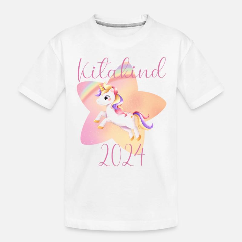 Kitakind 24 - Kinder Premium Bio T-Shirt - Weiß