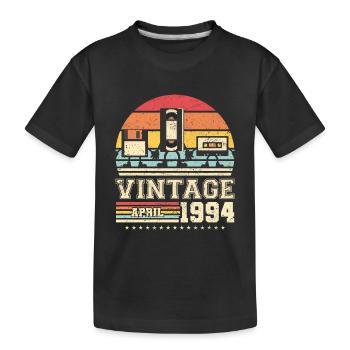 29. Geburtstag April Jahrgang 1994 Geschenkidee - Kinder Premium Bio T-Shirt - Schwarz - Vorne