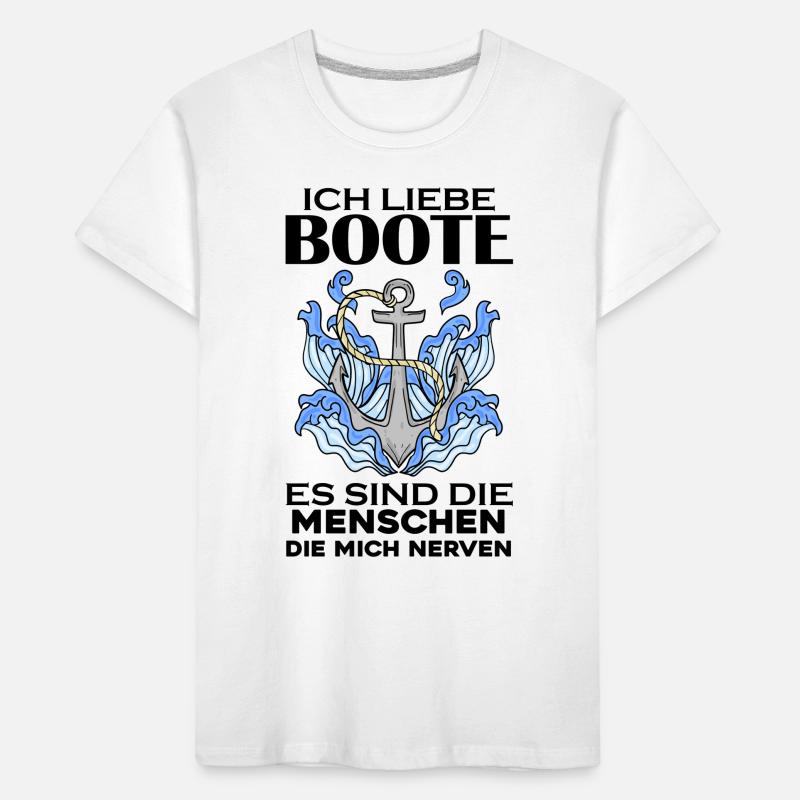 Boote Motorboot Boot Kinder Premium Bio T-Shirt