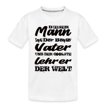 Lehrer - Kinder Premium Bio T-Shirt - Weiß - Vorne