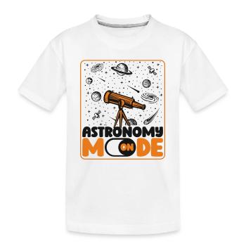 Mode Astronomie Sur Astronomie Photographe Cosmologiste - T-shirt bio Premium Enfant - blanc - Devant