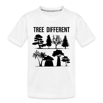 Arbre différent - soyez différent - soyez vous-même - T-shirt bio Premium Enfant - blanc - Devant