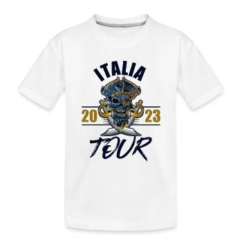 Italia 2023 Squelette - T-shirt bio Premium Enfant - blanc - Devant
