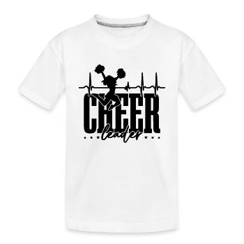 Cheerleader Loves Cheer Squad Dancer Cheerleader - Kinder Premium Bio T-Shirt - Weiß - Vorne