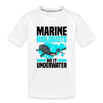 Biologiste marin - T-shirt bio Premium Enfant - blanc - Devant