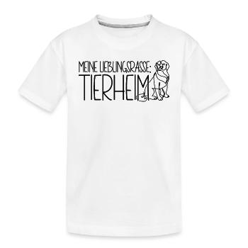 Tierschutz Hund Meine Lieblingsrasse Tierheim - Kinder Premium Bio T-Shirt - Weiß - Vorne