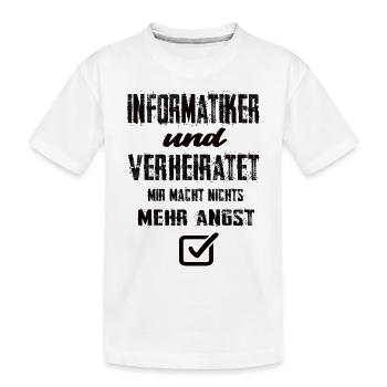 Informatiker - Kinder Premium Bio T-Shirt - Weiß - Vorne