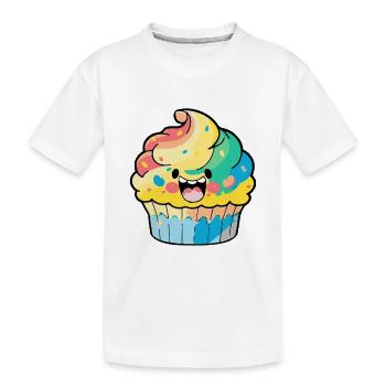 Muffin Comic - Kids' Premium Organic T-Shirt - white - Front