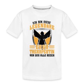 Legendäre Ergotherapeutin Ergotherapie - Kinder Premium Bio T-Shirt - Weiß - Vorne
