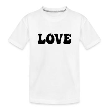 Aimer Amour amoureux - T-shirt bio Premium Enfant - blanc - Devant