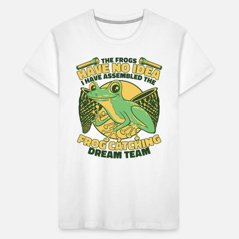 The Frogs Have No Idea Tree Frog Toad Frog Kids' Premium Organic T-Shirt