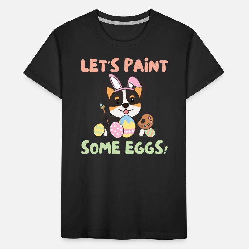 chiens mignons pour Easter Corgi T-shirt bio Premium Enfant