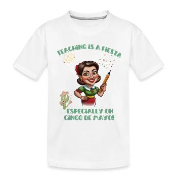 Professeur Cinco de mayo Fiesta Mexican Party - T-shirt bio Premium Enfant - blanc - Devant