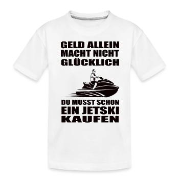 Jetski - Kinder Premium Bio T-Shirt - Weiß - Vorne