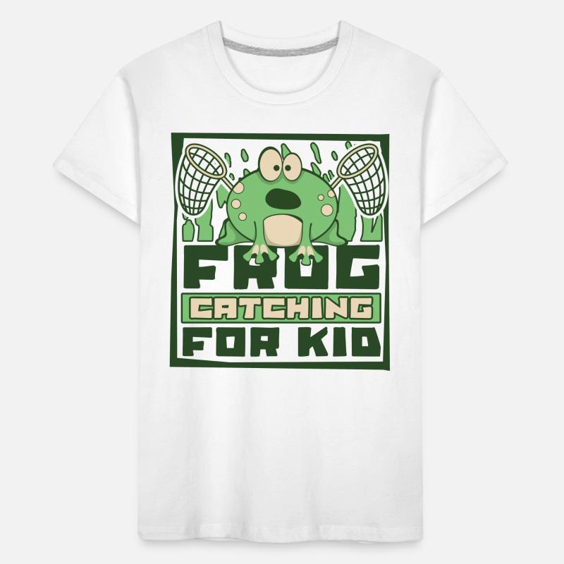 Frog Catching For Kid Tree Frog Toad Frog Kids' Premium Organic T-Shirt