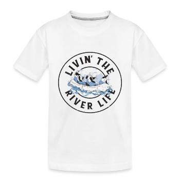 River Rafting - Kids' Premium Organic T-Shirt - white - Front