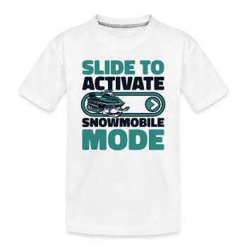 Glisser pour activer le mode motoneige Motoneiges - T-shirt bio Premium Enfant - blanc - Devant