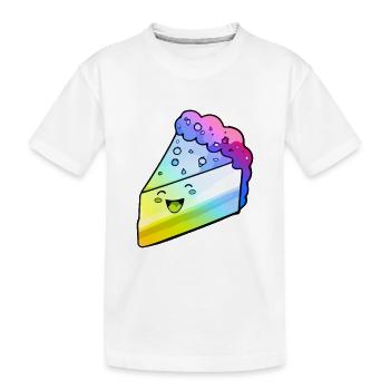Gâteau au fromage coloré - T-shirt bio Premium Enfant - blanc - Devant