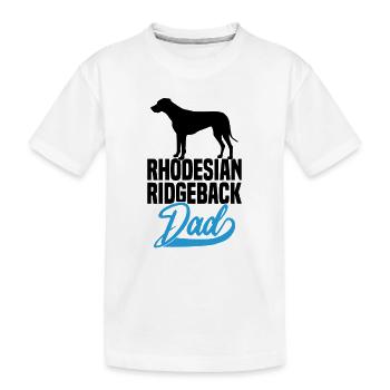Papa Rhodesian Ridgeback - T-shirt bio Premium Enfant - blanc - Devant